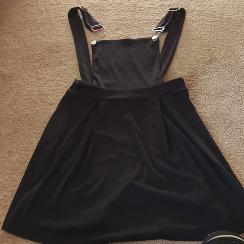 Black over all dress black, small